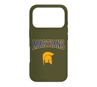 Custodia per iPhone 17 Pro Retro College Blu Arancione Marziani Sport
