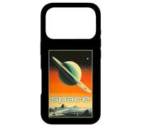 Custodia per iPhone 17 Pro Retro Future American Space Program Inspired SciFi Graphic
