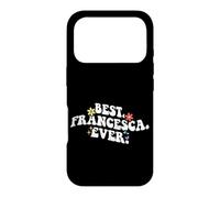 Custodia per iPhone 17 Pro Retro Groovy Best Francesca Ever First Name Festa della mamma