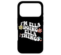 Custodia per iPhone 17 Pro Retro Groovy Im ELLA Doing ELLA Things Funny Festa della mamma