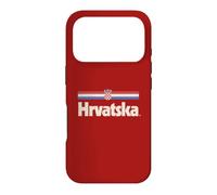 Custodia per iPhone 17 Pro Retro Hrvatska Bandiera Croazia Rosso Croato