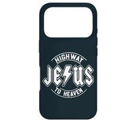 Custodia per iPhone 17 Pro Retro Rock Style Christian Faith Highway to Heaven Gesù