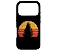Custodia per iPhone 17 Pro Retro Sun Minimalist Pine Tree Design - Graphic 80's