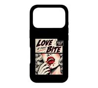 Custodia per iPhone 17 Pro Retro Vampire Halloween Love at First Bite Kiss or Treat