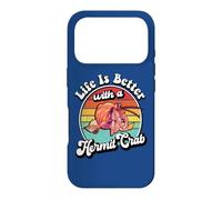 Custodia per iPhone 17 Pro Retro Vintage Kids Life Is Better With A Hermit Crab Lover