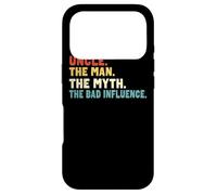 Custodia per iPhone 17 Pro Retro Vintage Uncle the Man the Myth the Bad Influence