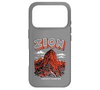 Custodia per iPhone 17 Pro Retro Zion National Park Vintage Style Angels Landing Utah