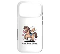 Custodia per iPhone 17 Pro Ride Train Shine Cute Pony - Attrezzo per equitazione