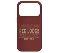 Custodia per iPhone 17 Pro Rifugio rosso vintage Montana