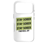 Custodia per iPhone 17 Pro Rimani sobrio non bevendo Trova la vera gioia