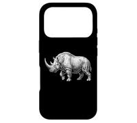Custodia per iPhone 17 Pro Rinoceronte Lanoso Era Glaciale Megafauna Animale Preistorico