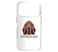 Custodia per iPhone 17 Pro Ritratto dettagliato di Bloodhound, annusare l'amore