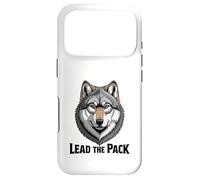 Custodia per iPhone 17 Pro Ritratto intenso testa di lupo guida il branco