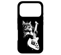 Custodia per iPhone 17 Pro Rock Cat Playing Guitar - Funny Guitar Cat