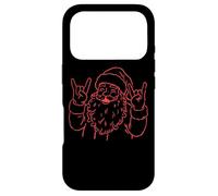 Custodia per iPhone 17 Pro Rock On Babbo Natale Spirito Divertimento