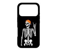 Custodia per iPhone 17 Pro Rock On Skeleton - Divertente costume di Halloween con musica rock