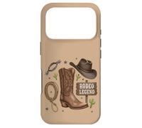 Custodia per iPhone 17 Pro Rodeo Legend - Cappello da cowboy stile western, stile country life