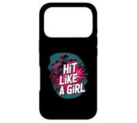 Custodia per iPhone 17 Pro Roller Derby Hit Like A Girl Empowering Skater Design