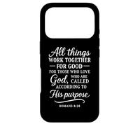 Custodia per iPhone 17 Pro Romani 8:28 Tutte le cose lavorano insieme per un buon versetto biblico