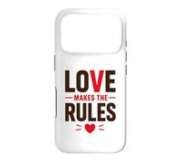 Custodia per iPhone 17 Pro Romantic Couple Quote Valentine's Day Love Makes The Rules