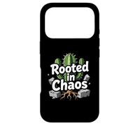 Custodia per iPhone 17 Pro Rooted in Chaos Funny Cactus Gardener Graphic