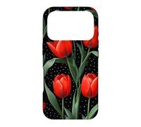 Custodia per iPhone 17 Pro Rose rosse Midnight Darkness Fiori Floreale