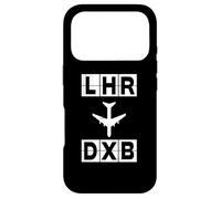 Custodia per iPhone 17 Pro Rotta aerea LHR per DXB Londra Dubai