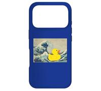 Custodia per iPhone 17 Pro Rubber Duck on The Great Wave off Kanagawa