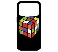 Custodia per iPhone 17 Pro Rubiks Cube colorato 3x3 cubo matematico gioco velocità cubi puzzle