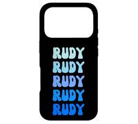 Custodia per iPhone 17 Pro Rudy Retro Name Stack Design