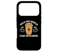 Custodia per iPhone 17 Pro Rule The World Star With Coffee Baristas Funny Coffee Lover