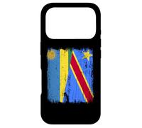 Custodia per iPhone 17 Pro Rwanda Congo Half Flag Ruandese Congolese Pride Jersey