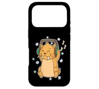 Custodia per iPhone 17 Pro Saber-Toothed Tiger ascolta Musica