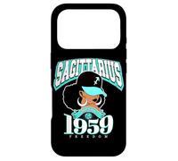 Custodia per iPhone 17 Pro Sagittario 1959 Zodiac Queens Afro Astrologia Compleanno