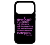Custodia per iPhone 17 Pro Salmi 23:6 La bontà e l'amore dimorano nella casa del Signore