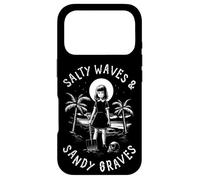 Custodia per iPhone 17 Pro Salty Waves And Sandy Graves Summer Goth Vacation