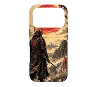 Custodia per iPhone 17 Pro Samurai all'alba sotto il sole cremisi
