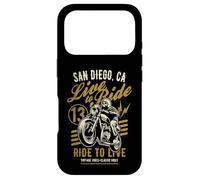 Custodia per iPhone 17 Pro San Diego California Motociclista Biker Skull Rider Design