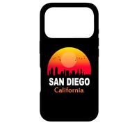 Custodia per iPhone 17 Pro San Diego California State USA Vintage Sunset Retro City
