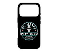 Custodia per iPhone 17 Pro San Girolamo Prega per noi Santo Patrono Cattolico Grafico