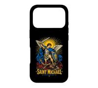 Custodia per iPhone 17 Pro San Michele Arcangelo Sacro Protettore Icona Pop Art