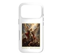 Custodia per iPhone 17 Pro San Michele Arcangelo Spada E Scudo Icona Arte Fede
