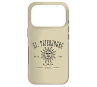 Custodia per iPhone 17 Pro San Pietroburgo Florida Retro Design Distressed Souvenir