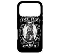 Custodia per iPhone 17 Pro San Roch Cane Patrono dei Cani Amanti degli Animali Domestici Preghiera Cattolica