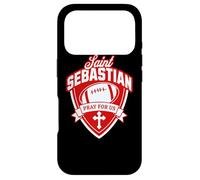 Custodia per iPhone 17 Pro San Sebastiano Patrono dei giocatori di calcio Atleta sportivo