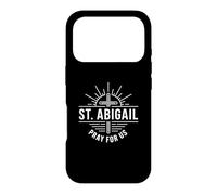 Custodia per iPhone 17 Pro Santa Abigail prega per noi patrono cattolico degli apicoltori