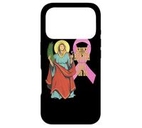 Custodia per iPhone 17 Pro Santa Agata Cancro al seno Nastro Patrono Santo Infermiere Cattolico