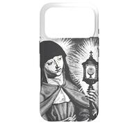 Custodia per iPhone 17 Pro Santa Chiara d'Assisi Santa Cattolica Italiana Donna