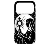 Custodia per iPhone 17 Pro Santa Chiara d'Assisi Santi Cattolici Eucaristia Ostensorio