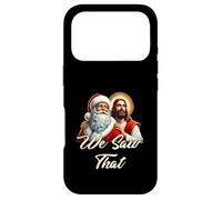 Custodia per iPhone 17 Pro Santa Gesù We re Saw That Merry Christmas Christian Funny